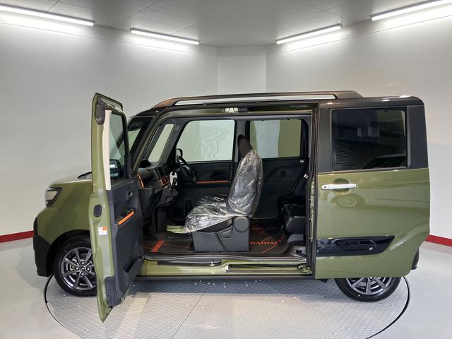 タントファンクロス両側電動スライドドア 前席シートヒーター オートライト LEDヘッドライト 障害物センサー プッシュスタート アイドリングストップ 電動パーキング ベンチシート 電動格納ドアミラー バックカメラ装着車(愛媛県)の中古車