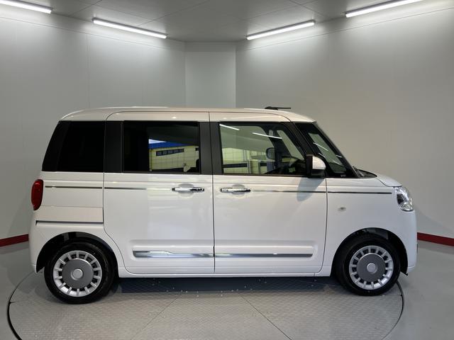 ムーヴキャンバスセオリーGターボ純正ナビ バックモニター フルセグTV CD DVD USB Bluetooth 両側電動スライドドア クルーズコントロール 前席シートヒーター オートライト LEDヘッドライト 電動パーキング(愛媛県)の中古車