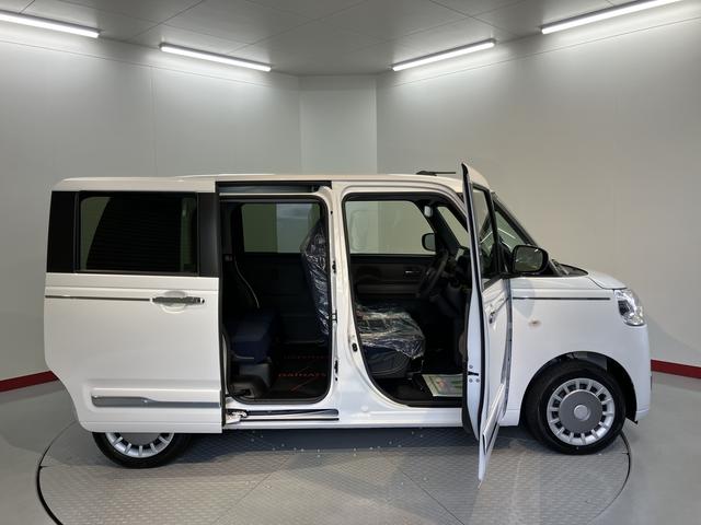 ムーヴキャンバスセオリーGターボ純正ナビ バックモニター フルセグTV CD DVD USB Bluetooth 両側電動スライドドア クルーズコントロール 前席シートヒーター オートライト LEDヘッドライト 電動パーキング(愛媛県)の中古車