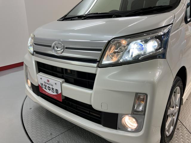 ムーヴカスタム Xリミテッド SA純正ナビ バックモニター ワンセグTV CD USB ETC オートライト LEDヘッドライト プッシュスタート アイドリングストップ 電動格納ドアミラー キーレスエントリー(愛媛県)の中古車