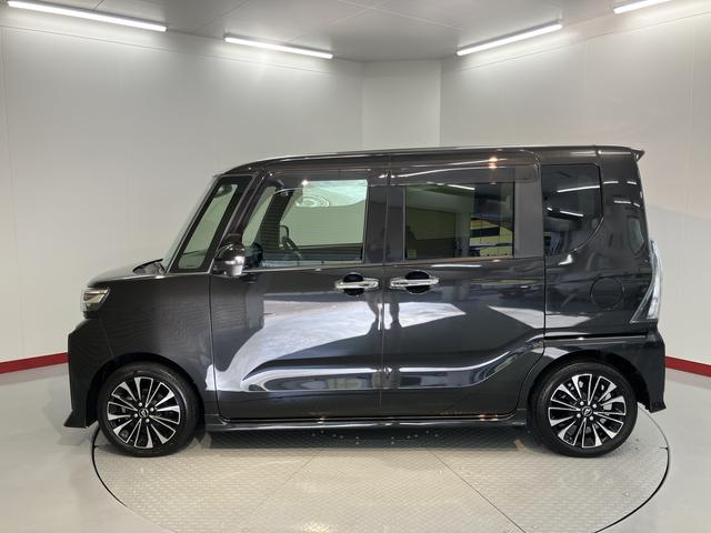 タントカスタムRS両側電動スライドドア 障害物センサー 前席シートヒーター 電動パーキング クルーズコントロール オートライト LEDヘッドライト プッシュスタート アイドリングストップ 電動格納ドアミラー キーフリー(愛媛県)の中古車