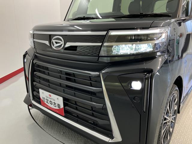 タントカスタムRS両側電動スライドドア 障害物センサー 前席シートヒーター 電動パーキング クルーズコントロール オートライト LEDヘッドライト プッシュスタート アイドリングストップ 電動格納ドアミラー キーフリー(愛媛県)の中古車