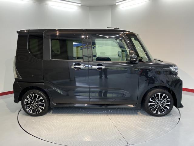 タントカスタムＲＳ４ＷＤ　ターボ車　純正ナビ　パノラマモニター　地上デジタルＴＶ　ドライブレコーダー　ＥＴＣ　両側電動スライドドア　電動パーキング　前席シートヒーター　ＬＥＤヘッドライト　オートライト　スマートアシスト（愛媛県）の中古車