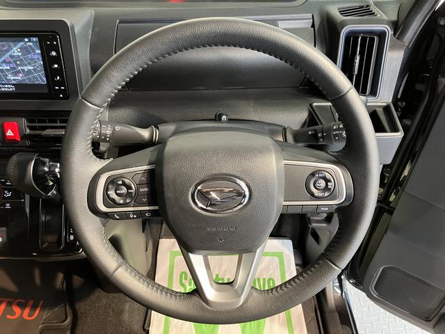 タントカスタムＲＳ４ＷＤ　ターボ車　純正ナビ　パノラマモニター　地上デジタルＴＶ　ドライブレコーダー　ＥＴＣ　両側電動スライドドア　電動パーキング　前席シートヒーター　ＬＥＤヘッドライト　オートライト　スマートアシスト（愛媛県）の中古車