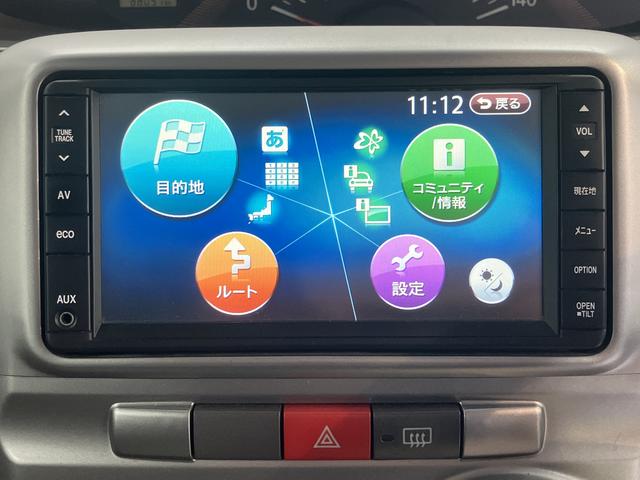 タントXリミテッド2WD ベンチシート 片側ドア片側電動スライドドア アイドリングストップ車 ハロゲンヘッドライト コーナーセンサー 盗難防止装置 純正ナビ 社外前後ドライブレコーダー ETC車載器 バックカメラ(愛媛県)の中古車