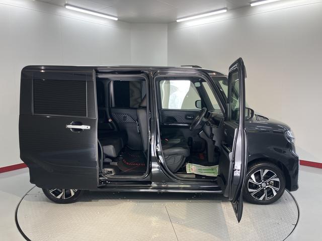 タントカスタムX両側電動スライドドア オートライト LEDヘッドライト プッシュスタート アイドリングストップ ベンチシート 障害物センサー 電動格納ドアミラー キーフリーシステム(愛媛県)の中古車