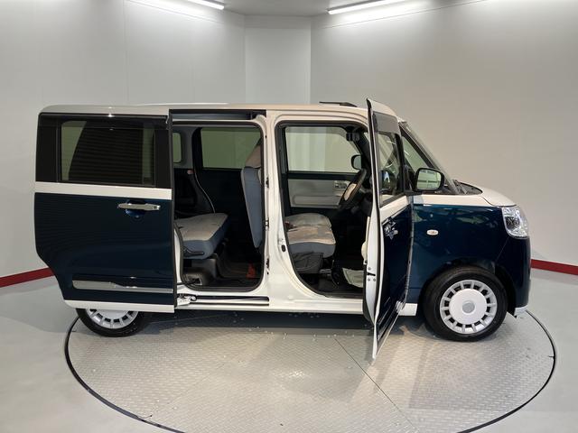 ムーヴキャンバスストライプスG2WD プッシュスタート 両側電動スライドドア コーナーセンサー アイドリングストップ オートライト オートマチックハイビーム 運転席・助手席シートヒーター 電動パーキングブレーキ ベンチシート(愛媛県)の中古車