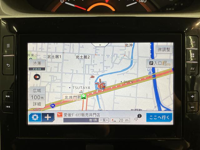 タントXターボ SAIII純正ナビ バックモニター フルセグTV CD DVD USB Bluetooth ドラレコ ETC 両側電動スライドドア オートライト LEDヘッドライト 運転席シートヒーター アイドリングストップ(愛媛県)の中古車