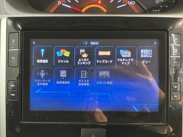 タントXターボ SAIII純正ナビ バックモニター フルセグTV CD DVD USB Bluetooth ドラレコ ETC 両側電動スライドドア オートライト LEDヘッドライト 運転席シートヒーター アイドリングストップ(愛媛県)の中古車