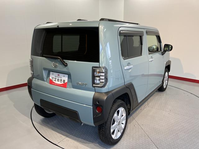 タフトGCD オートライト LEDヘッドライト 前席シートヒーター 電動パーキング プッシュスタート アイドリングストップ 障害物センサー 電動格納ドアミラー キーフリーシステム バックカメラ装着車(愛媛県)の中古車