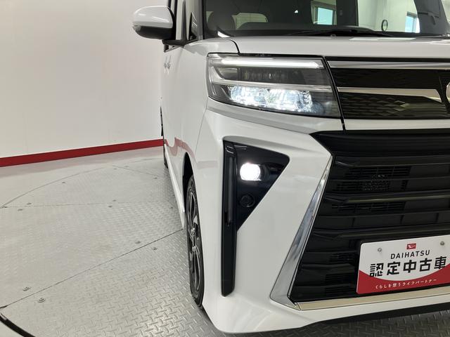 タントカスタムＸ両側電動スライドドア　ＬＥＤヘッドライト　フォグランプ　バックカメラ　オートエアコン　アルミホイール　電動パーキング（ホールド機能付き）　プッシュスタート　電動格納ドアミラー　スマートアシスト（愛媛県）の中古車