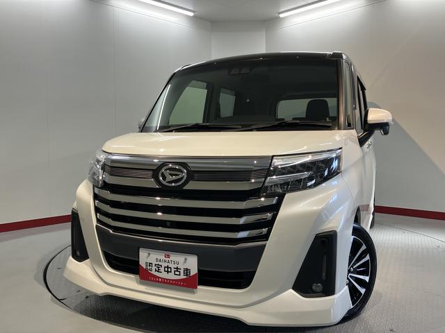 トールカスタムＧ　ターボ２ＷＤ　プッシュスタート　運転席・助手席シートヒーター　電動パーキングブレーキ　両側電動スライドドア　アイドリングストップ　オートライト　ＬＥＤヘッドライト　フロントフォグランプ　純正メモリーナビ（愛媛県）の中古車
