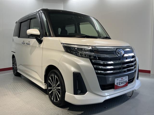 トールカスタムＧ　ターボ２ＷＤ　プッシュスタート　運転席・助手席シートヒーター　電動パーキングブレーキ　両側電動スライドドア　アイドリングストップ　オートライト　ＬＥＤヘッドライト　フロントフォグランプ　純正メモリーナビ（愛媛県）の中古車