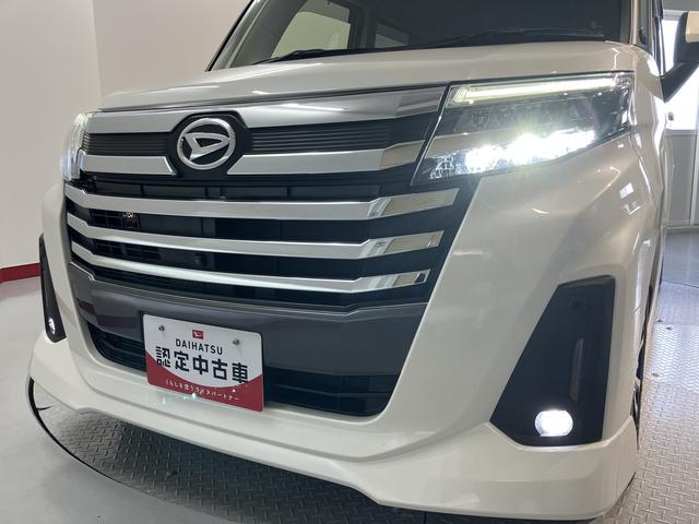 トールカスタムＧ　ターボ２ＷＤ　プッシュスタート　運転席・助手席シートヒーター　電動パーキングブレーキ　両側電動スライドドア　アイドリングストップ　オートライト　ＬＥＤヘッドライト　フロントフォグランプ　純正メモリーナビ（愛媛県）の中古車