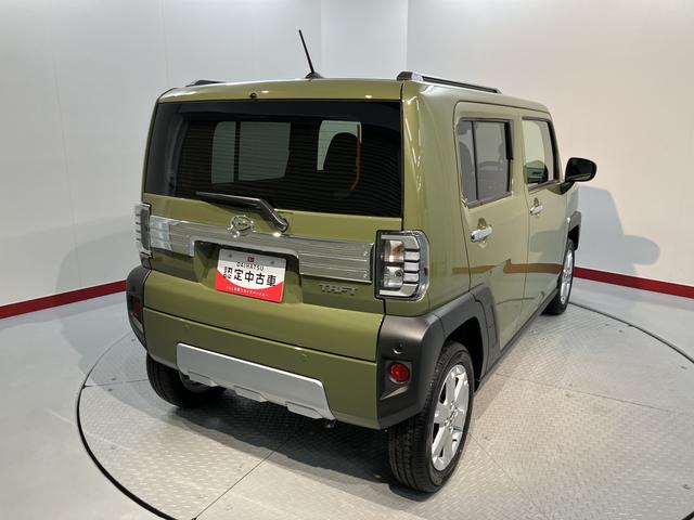 タフトG クロムベンチャープッシュスタート 電動パーキング オートエアコン オートライト LEDヘッドライト フォグランプ 左右シートヒーター アダプティブクルーズコントロール バックカメラ アルミホイール スマートアシスト(愛媛県)の中古車