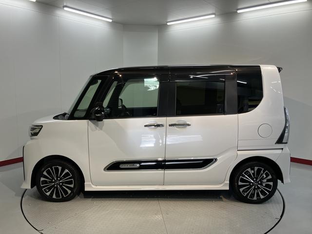 タントカスタムＲＳ両側電動スライドドア　クルーズコントロール　前席シートヒーター　オートライト　ＬＥＤヘッドライト　電動パーキング　プッシュスタート　アイドリングストップ　電動格納ドアミラー　パノラマカメラ装着車（愛媛県）の中古車