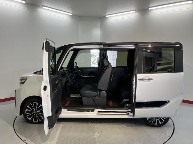 タントカスタムＲＳ両側電動スライドドア　クルーズコントロール　前席シートヒーター　オートライト　ＬＥＤヘッドライト　電動パーキング　プッシュスタート　アイドリングストップ　電動格納ドアミラー　パノラマカメラ装着車（愛媛県）の中古車