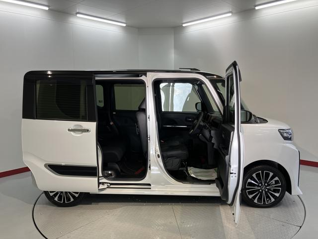 タントカスタムＲＳ両側電動スライドドア　クルーズコントロール　前席シートヒーター　オートライト　ＬＥＤヘッドライト　電動パーキング　プッシュスタート　アイドリングストップ　電動格納ドアミラー　パノラマカメラ装着車（愛媛県）の中古車