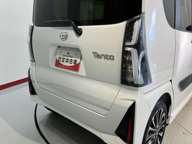 タントカスタムＲＳ両側電動スライドドア　クルーズコントロール　前席シートヒーター　オートライト　ＬＥＤヘッドライト　電動パーキング　プッシュスタート　アイドリングストップ　電動格納ドアミラー　パノラマカメラ装着車（愛媛県）の中古車