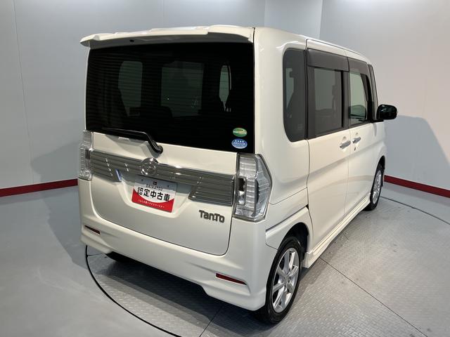 タントカスタムＸ純正ナビ　地上デジタルＴＶ　ＥＴＣ　プッシュスタート　左側電動スライドドア　運転席シートーヒーター　ＬＥＤヘッドライト　オートライト　アイドリングストップ　純正アルミホイール（愛媛県）の中古車
