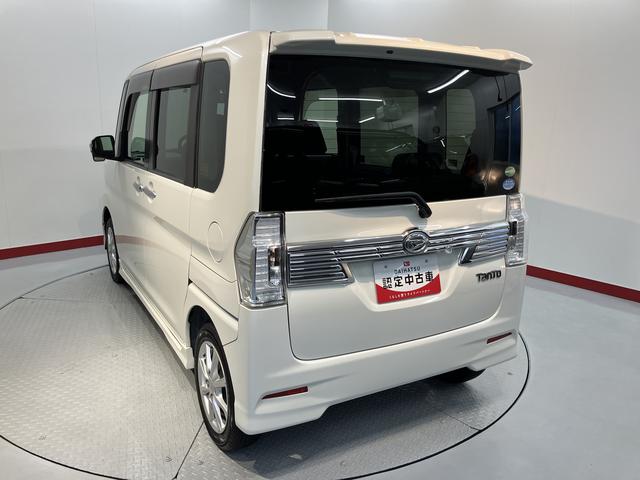 タントカスタムＸ純正ナビ　地上デジタルＴＶ　ＥＴＣ　プッシュスタート　左側電動スライドドア　運転席シートーヒーター　ＬＥＤヘッドライト　オートライト　アイドリングストップ　純正アルミホイール（愛媛県）の中古車