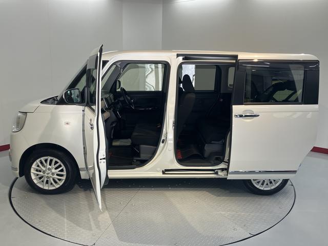 ムーヴキャンバスＧブラックインテリアリミテッド　ＳＡIII２ＷＤ　プッシュスタート　両側電動スライドドア　オートライト　オートマチックハイビーム　アイドリングストップ　ＬＥＤヘッドライト　フロントフォグランプ　ベンチシート　純正ナビ　ＣＤ　ＤＶＤ　ＵＳＢ（愛媛県）の中古車