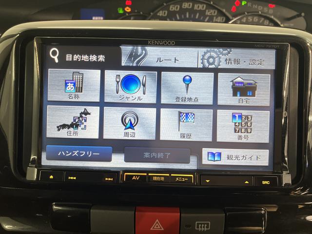 タントカスタムＸ２ＷＤ　片側電動スライドドア　アイドリングストップ　ＨＩＤヘッドライト　社外ナビ　ＣＤ　ＤＶＤ　Ｂｌｕｅｔｏｏｔｈ　ワンセグＴＶ　社外ＥＴＣ車載器　純正アルミホイール（愛媛県）の中古車