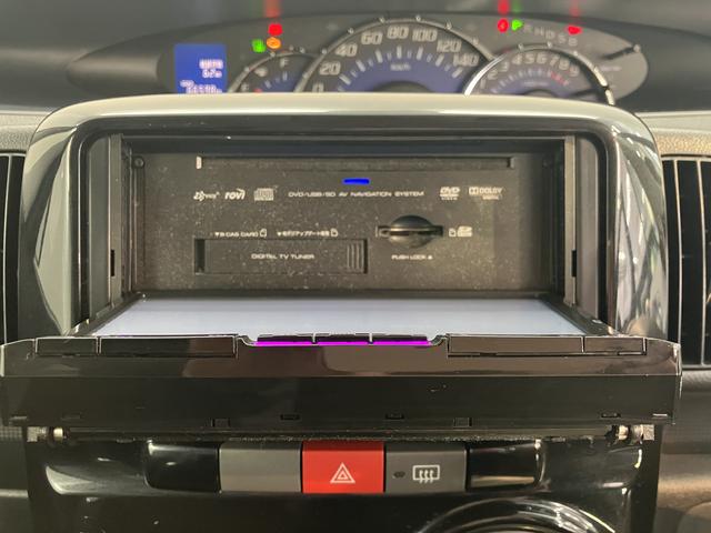 タントカスタムＸ２ＷＤ　片側電動スライドドア　アイドリングストップ　ＨＩＤヘッドライト　社外ナビ　ＣＤ　ＤＶＤ　Ｂｌｕｅｔｏｏｔｈ　ワンセグＴＶ　社外ＥＴＣ車載器　純正アルミホイール（愛媛県）の中古車