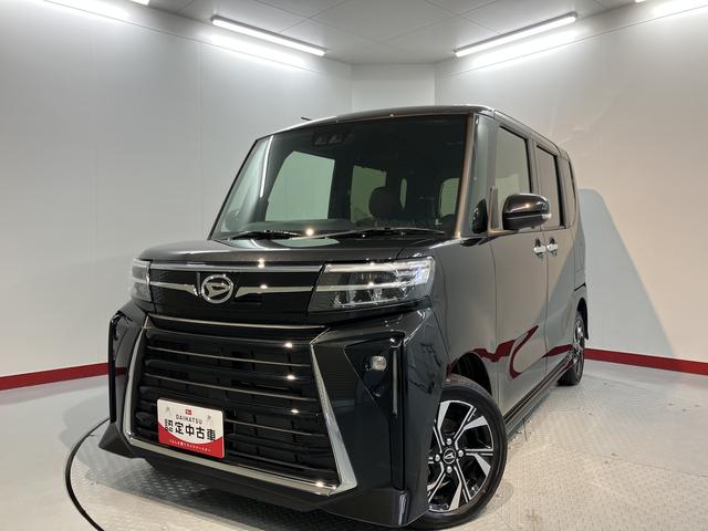 タントカスタムX両側電動スライドドア 前席シートヒーター オートライト LEDヘッドライト 電動パーキング プッシュスタート アイドリングストップ 障害物センサー 電動格納ドアミラー バックカメラ装着車(愛媛県)の中古車
