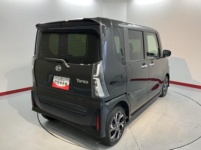 タントカスタムX両側電動スライドドア 前席シートヒーター オートライト LEDヘッドライト 電動パーキング プッシュスタート アイドリングストップ 障害物センサー 電動格納ドアミラー バックカメラ装着車(愛媛県)の中古車