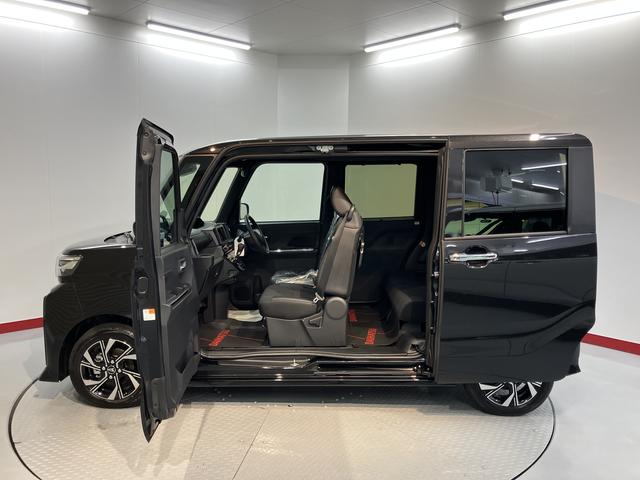 タントカスタムX両側電動スライドドア 前席シートヒーター オートライト LEDヘッドライト 電動パーキング プッシュスタート アイドリングストップ 障害物センサー 電動格納ドアミラー バックカメラ装着車(愛媛県)の中古車