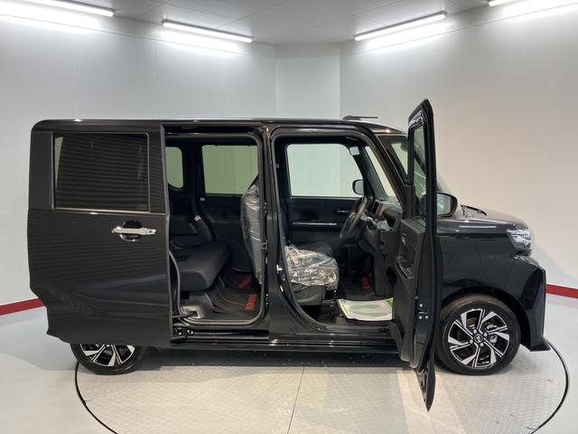 タントカスタムX両側電動スライドドア 前席シートヒーター オートライト LEDヘッドライト 電動パーキング プッシュスタート アイドリングストップ 障害物センサー 電動格納ドアミラー バックカメラ装着車(愛媛県)の中古車