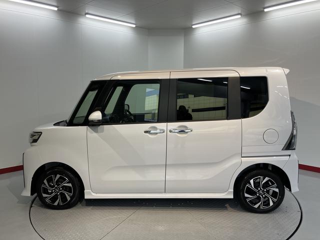 タントカスタムＸ両側電動スライドドア　前席シートヒーター　オートライト　ＬＥＤヘッドライト　障害物センサー　プッシュスタート　アイドリングストップ　ベンチシート　電動パーキング　電動格納ドアミラー　バックカメラ装着車（愛媛県）の中古車