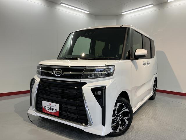 タントカスタムＸ両側電動スライドドア　前席シートヒーター　オートライト　ＬＥＤヘッドライト　障害物センサー　プッシュスタート　アイドリングストップ　ベンチシート　電動パーキング　電動格納ドアミラー　バックカメラ装着車（愛媛県）の中古車