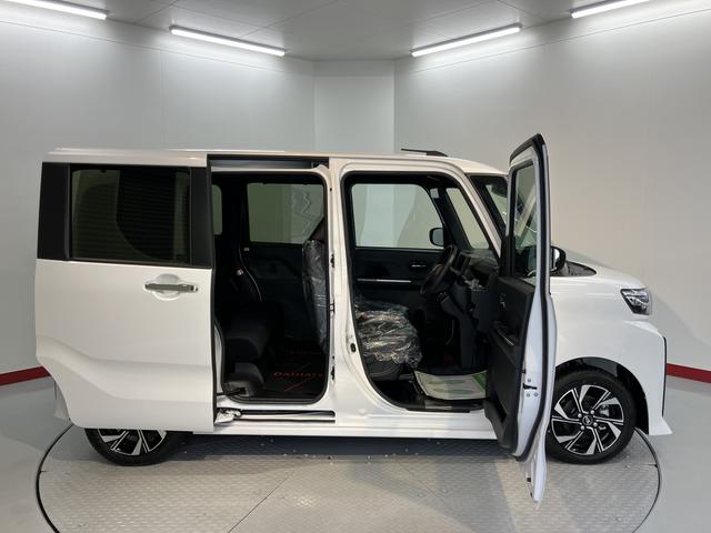 タントカスタムＸ両側電動スライドドア　前席シートヒーター　オートライト　ＬＥＤヘッドライト　障害物センサー　プッシュスタート　アイドリングストップ　ベンチシート　電動パーキング　電動格納ドアミラー　バックカメラ装着車（愛媛県）の中古車