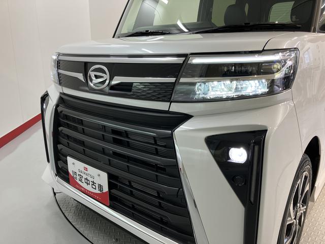 タントカスタムＸ両側電動スライドドア　前席シートヒーター　オートライト　ＬＥＤヘッドライト　障害物センサー　プッシュスタート　アイドリングストップ　ベンチシート　電動パーキング　電動格納ドアミラー　バックカメラ装着車（愛媛県）の中古車