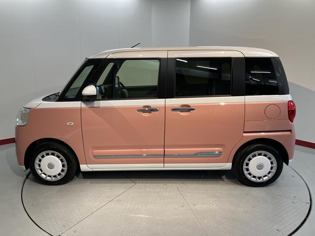 ムーヴキャンバスストライプスＧターボメモリーナビ　バックカメラフルセグＴＶ　両側電動スライドドア　プッシュスタート　電動パーキング・ホールド機能付き　アダプティブクルーズコントロール　ＬＥＤヘッドライト　フォグランプ　スマートアシスト（愛媛県）の中古車