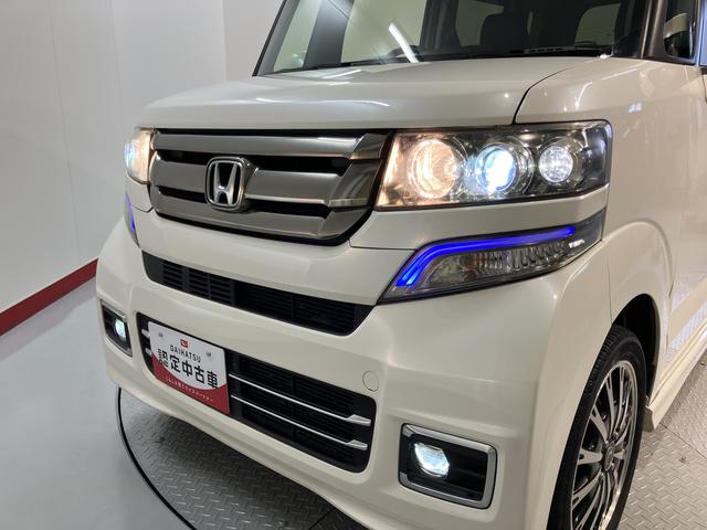 N−BOXカスタムG・ターボLパッケージCD USB ETC 両側電動スライドドア クルーズコントロール オートライト ディスチャージヘッドライト ベンチシート プッシュスタート アイドリングストップ 電動格納ドアミラー キーフリーシステム(愛媛県)の中古車