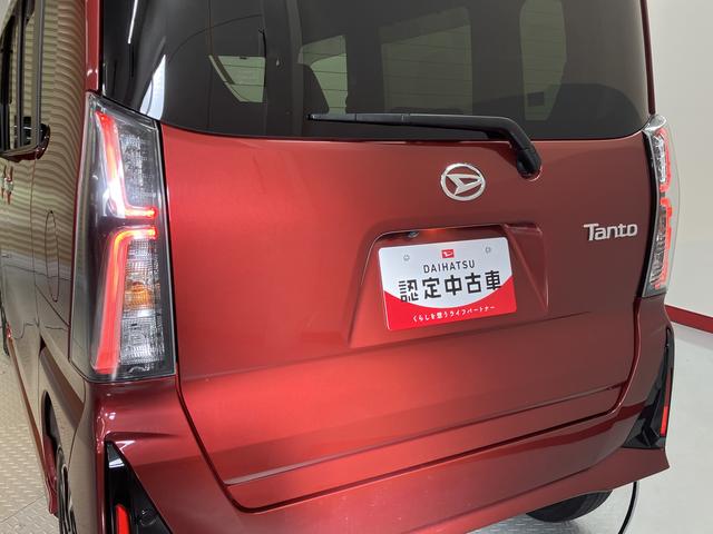 タントカスタムＸ２ＷＤ　ベンチシート　アイドリングストップ　オートライト　ＬＥＤヘッドライト　　フロントフォグランプ　電動パーキングブレーキ　両側電動スライドドア　ＣＤ　バックカメラ　純正ＥＴＣ車載器（愛媛県）の中古車