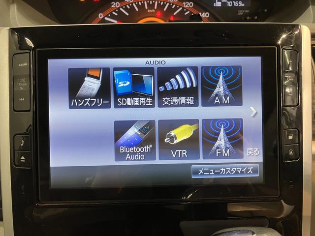 タントＧ　ＳＡ２ＷＤ　プッシュスタート　両側電動スライドドア　アイドリングストップ車　オートライト　ハロゲンヘッドライト　盗難防止装置　純正ナビ　ＣＤ　ＤＶＤ　ＳＤ　　Ｂｌｕｅｔｏｏｔｈ　ＵＳＢ　バックカメラ（愛媛県）の中古車