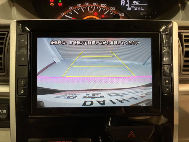 タントＧ　ＳＡ２ＷＤ　プッシュスタート　両側電動スライドドア　アイドリングストップ車　オートライト　ハロゲンヘッドライト　盗難防止装置　純正ナビ　ＣＤ　ＤＶＤ　ＳＤ　　Ｂｌｕｅｔｏｏｔｈ　ＵＳＢ　バックカメラ（愛媛県）の中古車