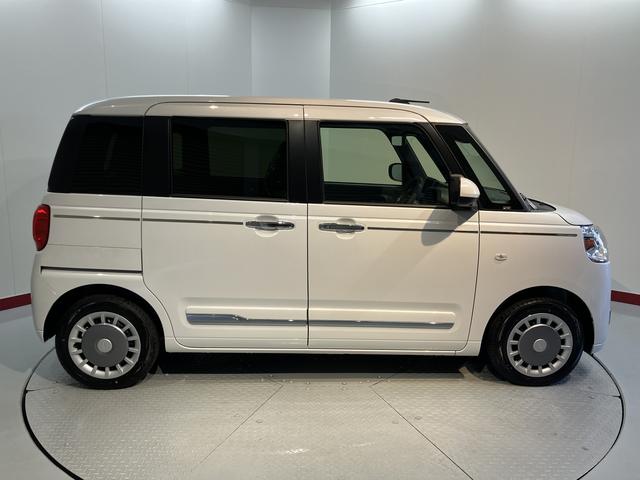 ムーヴキャンバスセオリーＧ２ＷＤ　ベンチシート　両側電動スライドドア　オートライト　ＬＥＤヘッドライトフロントフォグランプ　アイドリングストップ車　運転席・助手席シートヒーター　電動パーキングブレーキ　パノラマモニター（愛媛県）の中古車