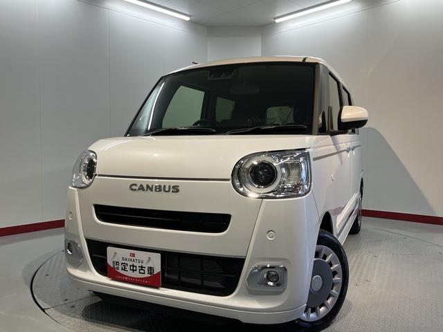 ムーヴキャンバスセオリーＧ２ＷＤ　ベンチシート　両側電動スライドドア　オートライト　ＬＥＤヘッドライトフロントフォグランプ　アイドリングストップ車　運転席・助手席シートヒーター　電動パーキングブレーキ　パノラマモニター（愛媛県）の中古車