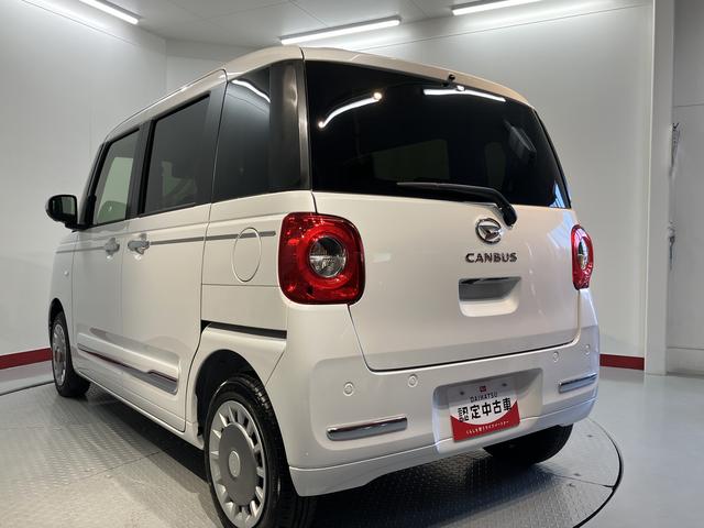 ムーヴキャンバスセオリーＧ２ＷＤ　ベンチシート　両側電動スライドドア　オートライト　ＬＥＤヘッドライトフロントフォグランプ　アイドリングストップ車　運転席・助手席シートヒーター　電動パーキングブレーキ　パノラマモニター（愛媛県）の中古車