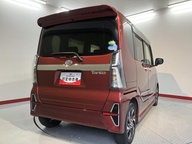 タントカスタムＸスタイルセレクション２ＷＤ　ベンチシート　両側電動スライドドア　アイドリングストップ車　オートライト　ＬＥＤヘッドライト　フロントフォグランプ　運転席・助手席シートヒーター　プッシュスタート　純正ナビ　ＣＤ　ＤＶＤ（愛媛県）の中古車