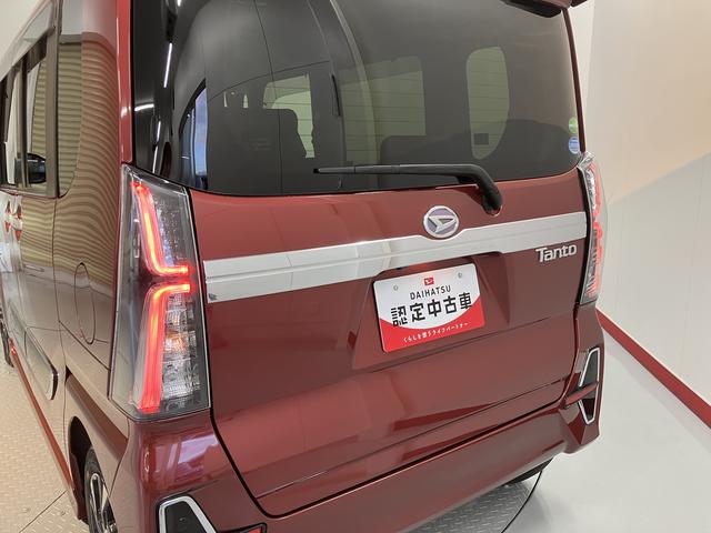 タントカスタムＸスタイルセレクション２ＷＤ　ベンチシート　両側電動スライドドア　アイドリングストップ車　オートライト　ＬＥＤヘッドライト　フロントフォグランプ　運転席・助手席シートヒーター　プッシュスタート　純正ナビ　ＣＤ　ＤＶＤ（愛媛県）の中古車