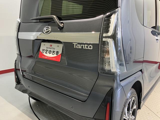 タントカスタムＸリミテッドＥＴＣ　両側電動スライドドア　オートライト　ＬＥＤヘッドライト　前席シートヒーター　電動パーキング　クルーズコントロール　プッシュスタート　アイドリングストップ　障害物センサー　バックカメラ装着車（愛媛県）の中古車