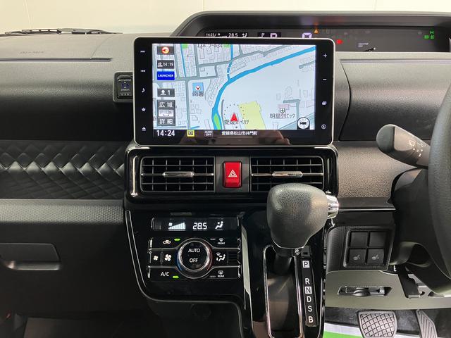 タントカスタムＸプッシュスタート　両側電動スライドドア　コーナーセンサー　アイドリングストップ車　オートライトオートマチックハイビーム　ＬＥＤヘッドライト　フロントフォグランプ　純正ナビ　ＣＤ　ＤＶＤ　フルセグＴＶ（愛媛県）の中古車
