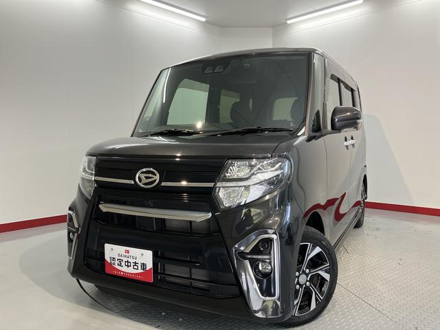 タントカスタムＸプッシュスタート　両側電動スライドドア　コーナーセンサー　アイドリングストップ車　オートライトオートマチックハイビーム　ＬＥＤヘッドライト　フロントフォグランプ　純正ナビ　ＣＤ　ＤＶＤ　フルセグＴＶ（愛媛県）の中古車