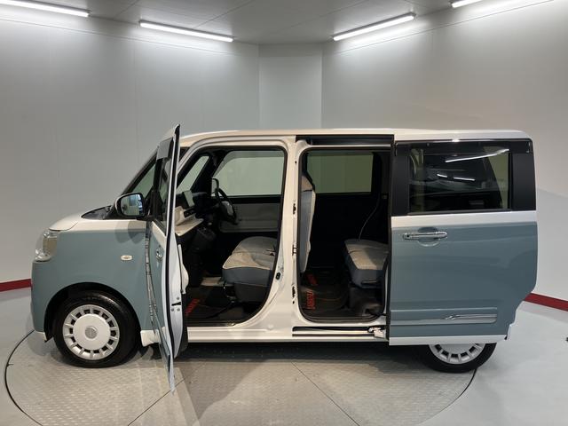 ムーヴキャンバスストライプスＧディスプレイオーディオ　パノラマモニター　フルセグＴＶ　ＵＳＢ　Ｂｌｕｅｔｏｏｔｈ　両側電動スライドドア　障害物センサー　前席シートヒーター　オートライト　ＬＥＤヘッドライト　電動パーキング（愛媛県）の中古車